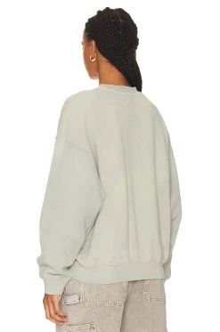 ANINE BING Jaci Sweatshirt University New York Washed Faded Seafoam -ANINE BING Shop ANIN WK145 V3