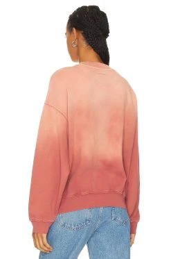 ANINE BING Jaci Sweatshirt University Paris Washed Faded Terracotta -ANINE BING Shop ANIN WK146 V3