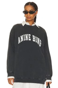 ANINE BING SWEATSHIRT TYLER Washed Black