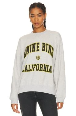 ANINE BING Jaci Sweatshirt Heather Grey