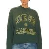 ANINE BING Jaci Sweatshirt Washed Faded Green 2 ANINE BING Jaci Sweatshirt Washed Faded Green -ANINE BING Shop ANIN WK149 V1