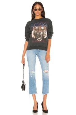 ANINE BING Tiger Sweatshirt Black -ANINE BING Shop ANIN WK20 V4