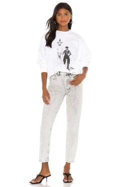 ANINE BING AB X TO Ramona Sweatshirt White -ANINE BING Shop ANIN WK57 V5