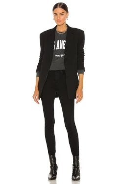 ANINE BING Ramona University Sweatshirt Washed Black -ANINE BING Shop ANIN WK63 V4