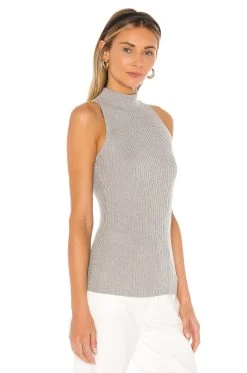 Rib Mock Halter Sweatshirt -ANINE BING Shop AUTU WS274 V2