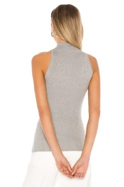 Rib Mock Halter Sweatshirt -ANINE BING Shop AUTU WS274 V3