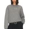 ALEXANDER WANG Glitter Essential Terry Sweatshirt Sidewalk -ANINE BING Shop AWAR WK5 V1