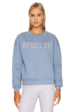 Apres Ski Sweatshirt Faded Denim