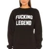 Fucking Legend Crew Neck Sweatshirt Black -ANINE BING Shop DEPT WK22 V1
