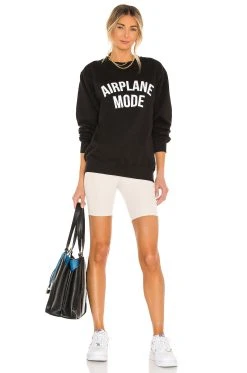 Airplane Mode Sweatshirt Black -ANINE BING Shop DEPT WK25 V4