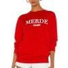 Merde Sweatshirt Red -ANINE BING Shop DEPT WK5 V1