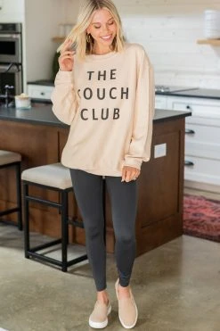 The Couch Club Natural White Graphic Corded Sweatshirt -ANINE BING Shop DSC 1891