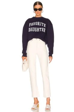 Collegiate Sweatshirt Navy 9 Collegiate Sweatshirt Navy -ANINE BING Shop FAVR WK4 V4