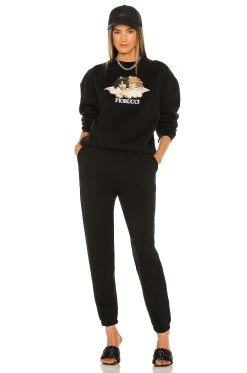 FIORUCCI Vintage Angels Sweatshirt Black -ANINE BING Shop FIOR WK10 V4