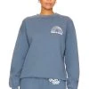 Rainbow Heavy Fleece Sweatshirt Worn Indigo -ANINE BING Shop FREA MK2W V1
