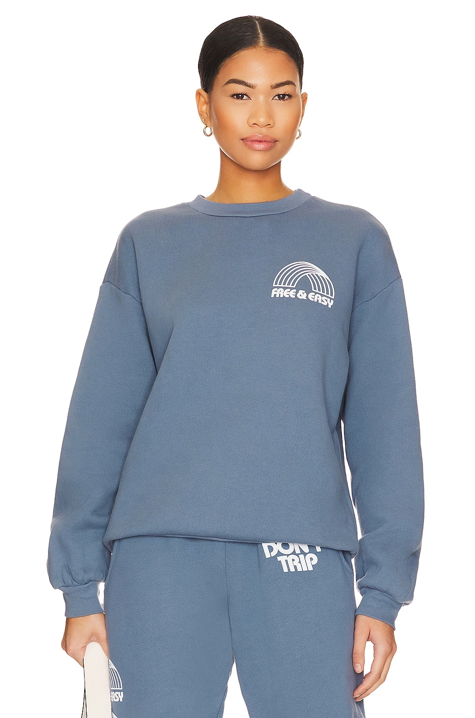 Rainbow Heavy Fleece Sweatshirt Worn Indigo 3 Rainbow Heavy Fleece Sweatshirt Worn Indigo