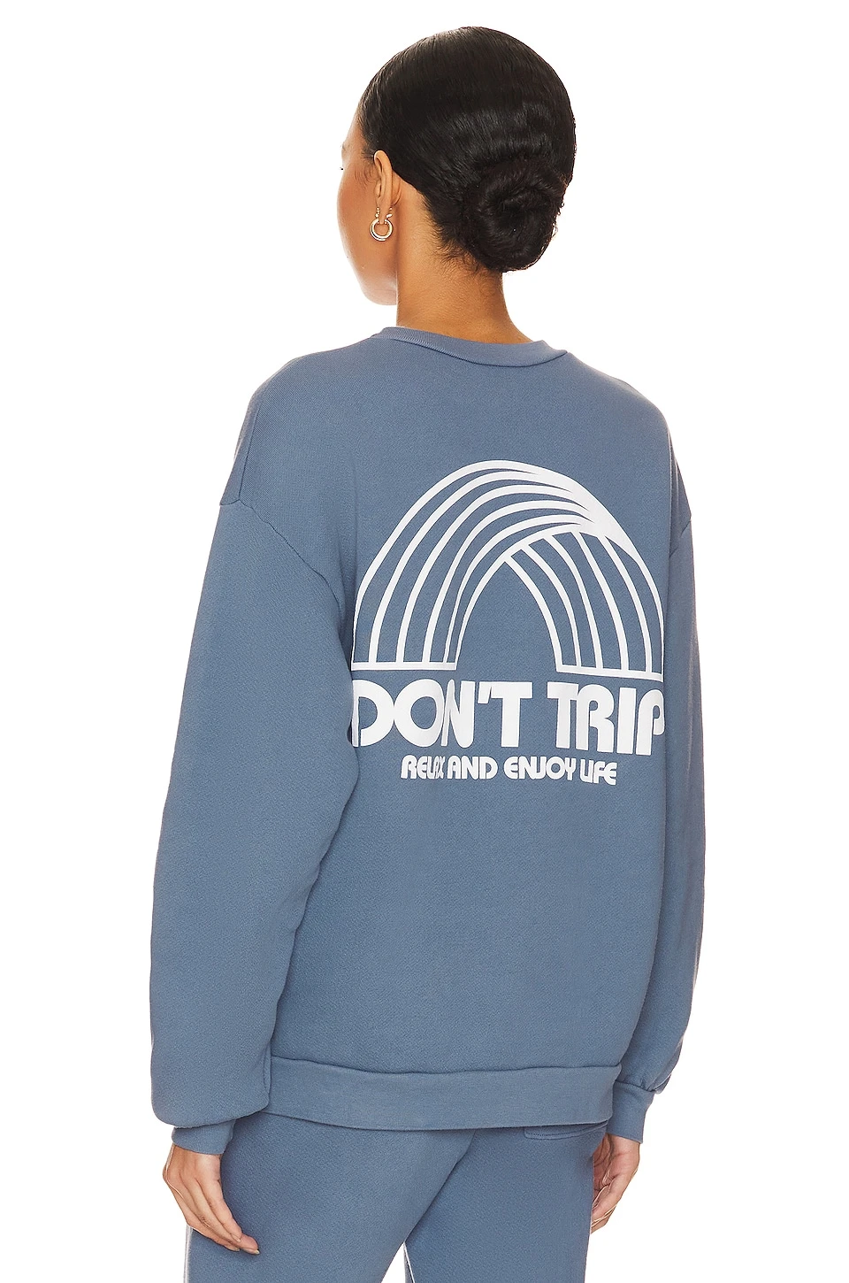 Rainbow Heavy Fleece Sweatshirt Worn Indigo 5 Rainbow Heavy Fleece Sweatshirt Worn Indigo - Image 3