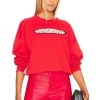 Ganni Isoli Artwork Sweatshirt Fiery Red