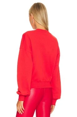 Ganni Isoli Artwork Sweatshirt Fiery Red -ANINE BING Shop GANR WK20 V3