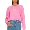 Ganni Isoli Solid Sweatshirt Wild Orchid -ANINE BING Shop GANR WK26 V1