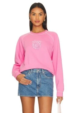 Ganni Isoli Solid Sweatshirt Wild Orchid
