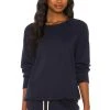 The College Sweatshirt True Navy 1 The College Sweatshirt True Navy -ANINE BING Shop GREA WK144 V1