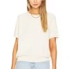 Short Sleeve Sweatshirt Washed White -ANINE BING Shop GREA WK202 V1