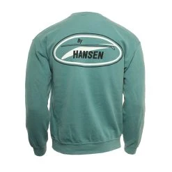 Hansen Mens Sweatshirt Original Logo Crew -ANINE BING Shop HANSEN MENS SWEATSHIRT CREW ORIGINAL AQU 2