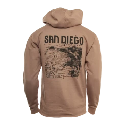 Hansen Mens Sweatshirt San Diego Map Hooded Pullover