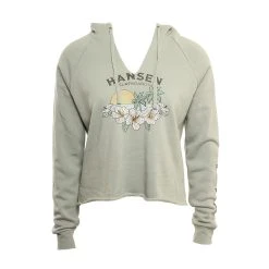 Hansen Womens Sweatshirt Rom Com Crop Hood