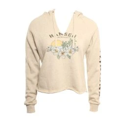 Hansen Womens Sweatshirt Rom Com Crop Hood -ANINE BING Shop HANSEN WOMENS SWEATSHIRT ROM COM OAT