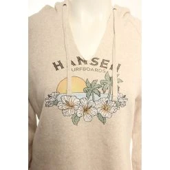 Hansen Womens Sweatshirt Rom Com Crop Hood -ANINE BING Shop HANSEN WOMENS SWEATSHIRT ROM COM OAT 2