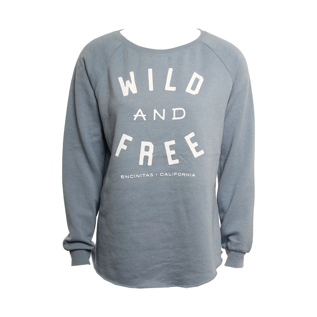 Hansen Womens Sweatshirt Wild And Free Crew 4 Hansen Womens Sweatshirt Wild And Free Crew - Image 2