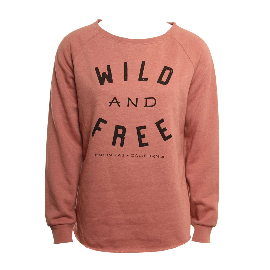 Hansen Womens Sweatshirt Wild And Free Crew 5 Hansen Womens Sweatshirt Wild And Free Crew - Image 3