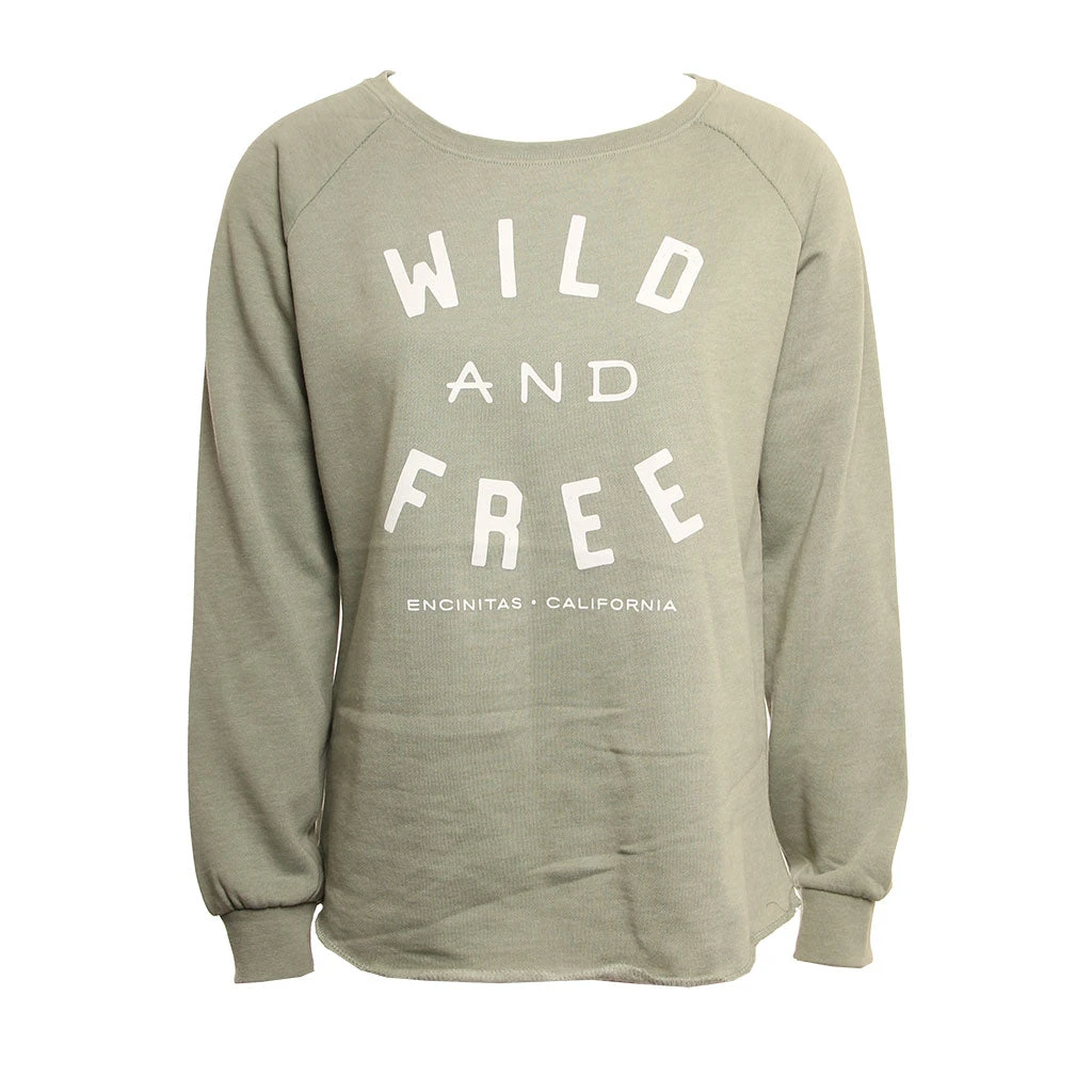 Hansen Womens Sweatshirt Wild And Free Crew 6 Hansen Womens Sweatshirt Wild And Free Crew - Image 4