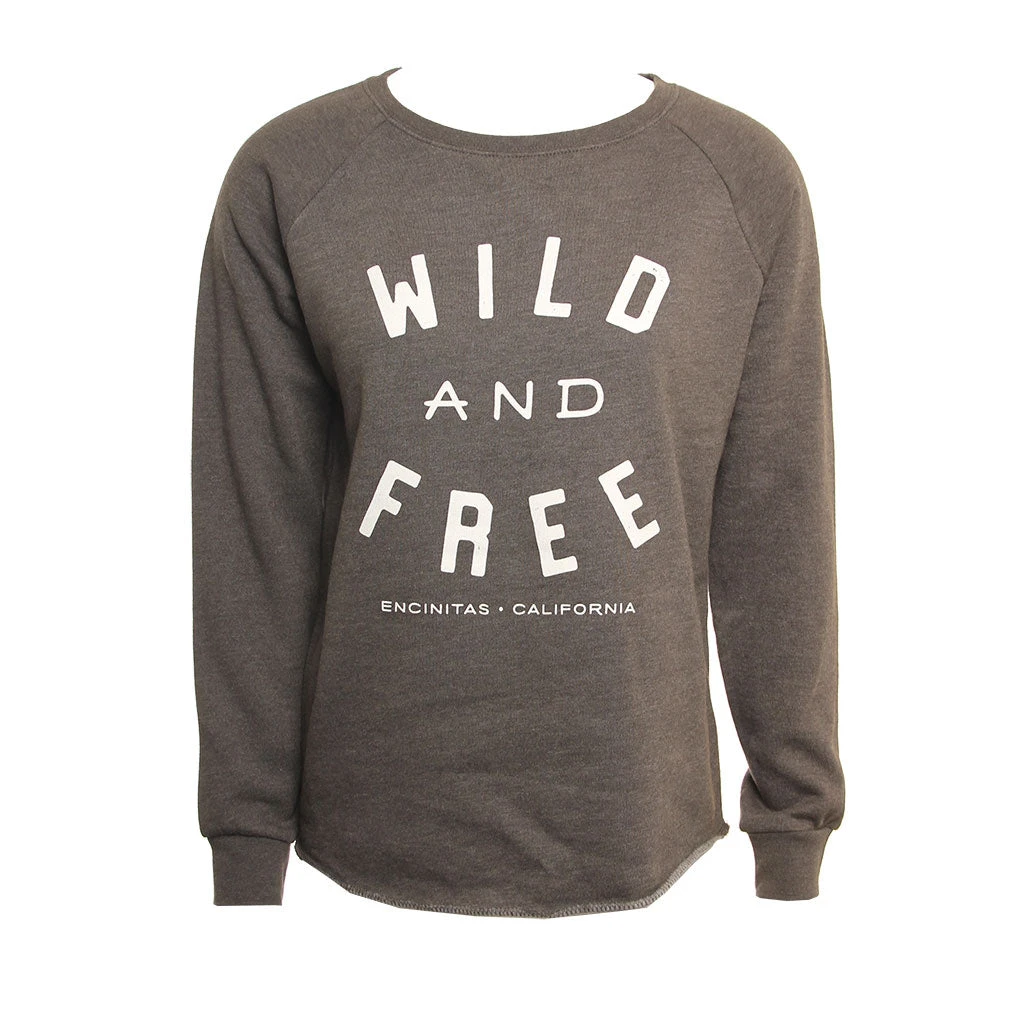 Hansen Womens Sweatshirt Wild And Free Crew 3 Hansen Womens Sweatshirt Wild And Free Crew