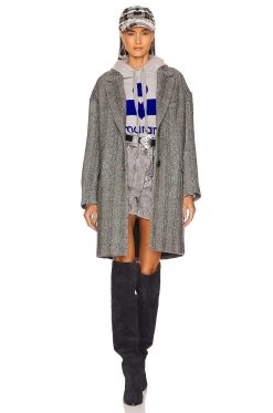 Isabel Marant Etoile Mansel Sweatshirt GREY 11 Isabel Marant Etoile Mansel Sweatshirt GREY -ANINE BING Shop ISAR WK71W V5