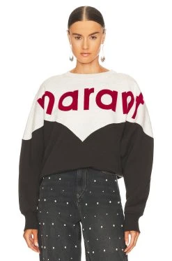 Isabel Marant Etoile Houston Sweatshirt Teal -ANINE BING Shop ISAR WK83 V1