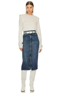 Isabel Marant Etoile Masson Sweatshirt Ecru -ANINE BING Shop ISAR WK91 V5