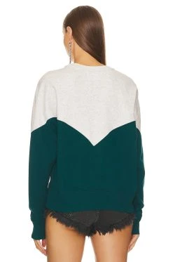 Isabel Marant Etoile Houston Sweatshirt Teal -ANINE BING Shop ISAR WK92 V3