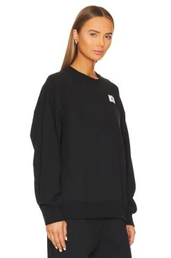 Jordan Fleece Crew Sweatshirt Black 7 Jordan Fleece Crew Sweatshirt Black -ANINE BING Shop JRDN WK18 V2