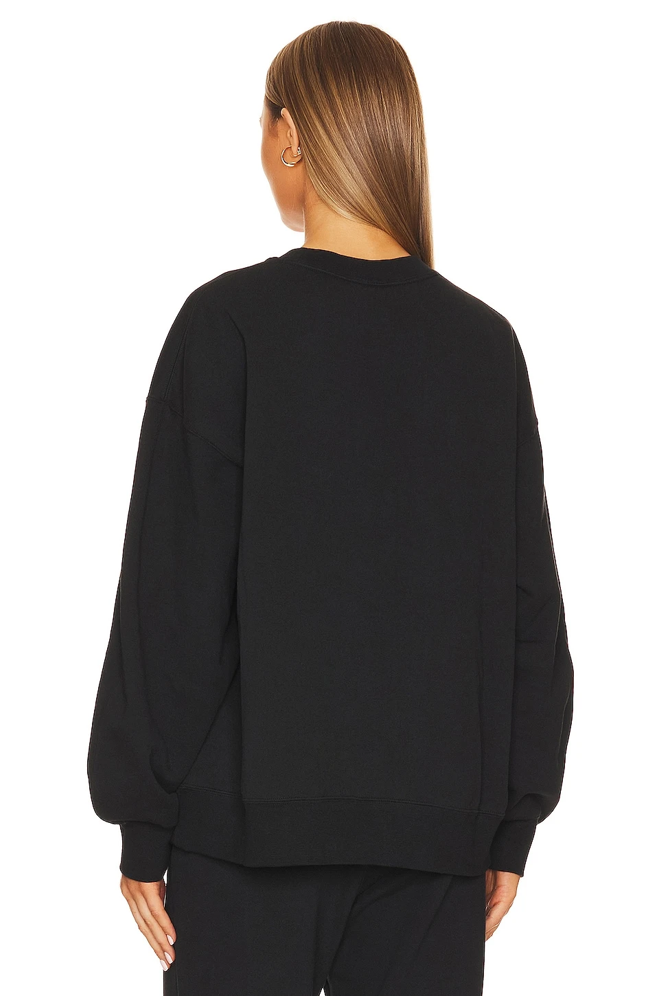 Jordan Fleece Crew Sweatshirt Black 5 Jordan Fleece Crew Sweatshirt Black - Image 3