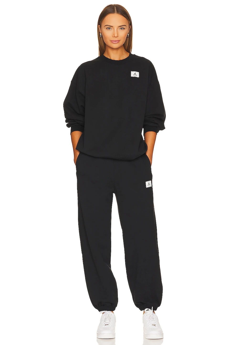 Jordan Fleece Crew Sweatshirt Black 6 Jordan Fleece Crew Sweatshirt Black - Image 4