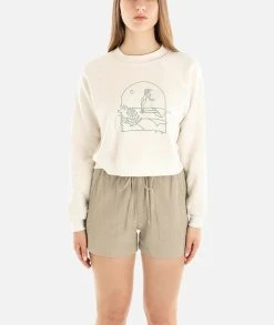 Jetty Womens Sweatshirt Tidal Romance Crew Neck