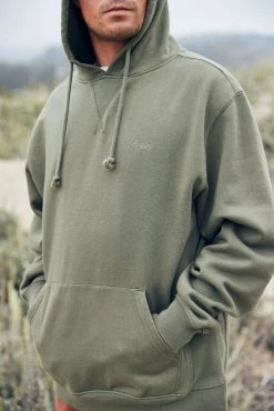 Katin Mens Sweatshirt Embroidered Hoodie 23 Katin Mens Sweatshirt Embroidered Hoodie -ANINE BING Shop Katin Embroidered Hood Fleece Ol 2