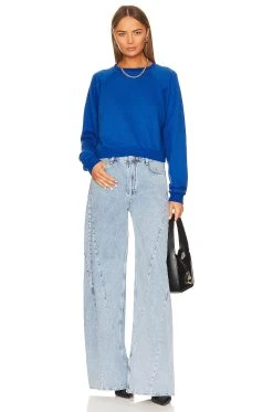 90's Sweatshirt Blue Lemonade -ANINE BING Shop LNA WK228 V4