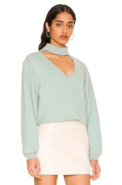 Kaela Sweatshirt Sage -ANINE BING Shop LOVF WK1064 V2