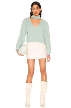 Kaela Sweatshirt Sage -ANINE BING Shop LOVF WK1064 V4