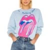 The Rolling Stones Chainstitch Sweatshirt Blue Haze -ANINE BING Shop MDWR WK6 V1