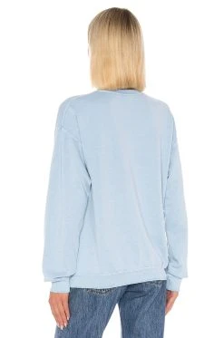 The Rolling Stones Chainstitch Sweatshirt Blue Haze -ANINE BING Shop MDWR WK6 V4